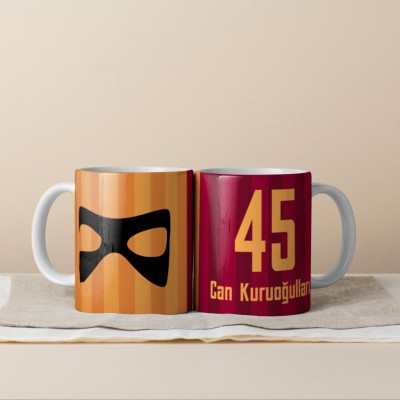 Sarı Kırmızı Taraftar Kupa Bardak Maskeli