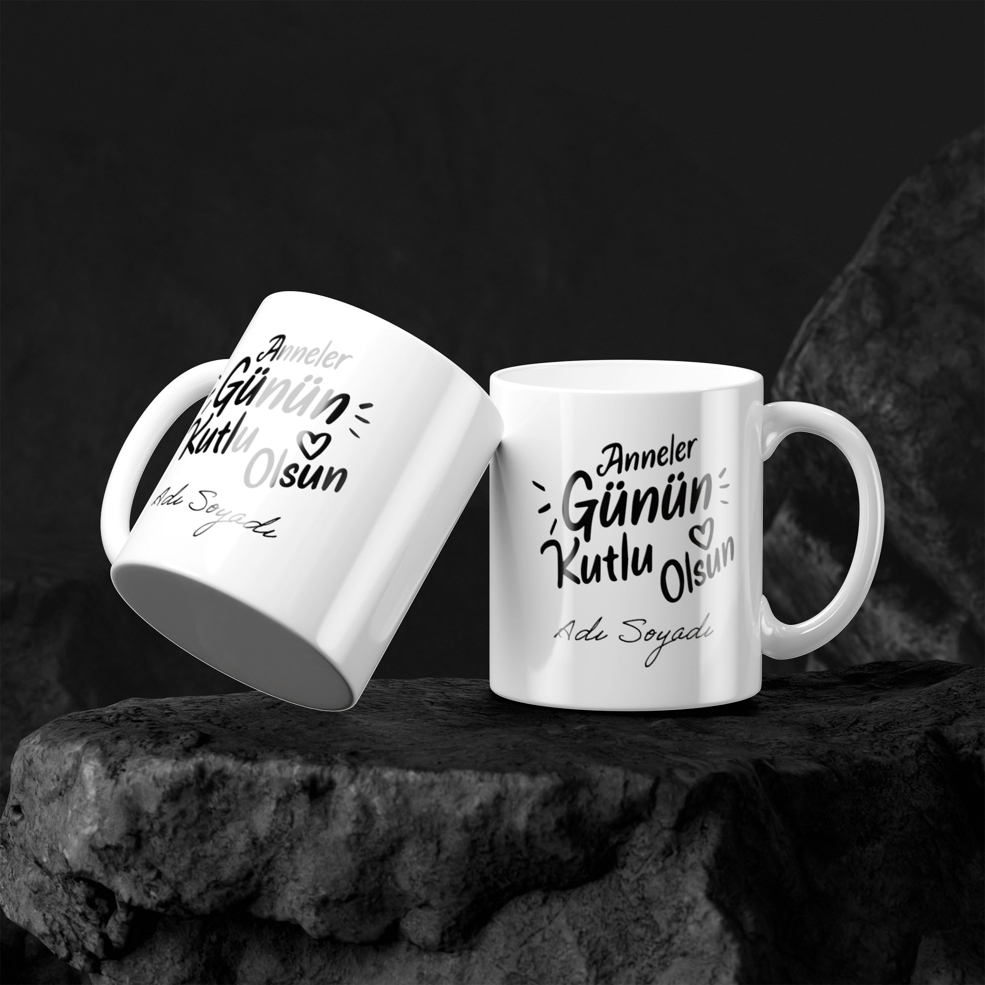 Anneler Günün Kutlu Olsun - Anneler Günü Kupa Bardak Baskılı