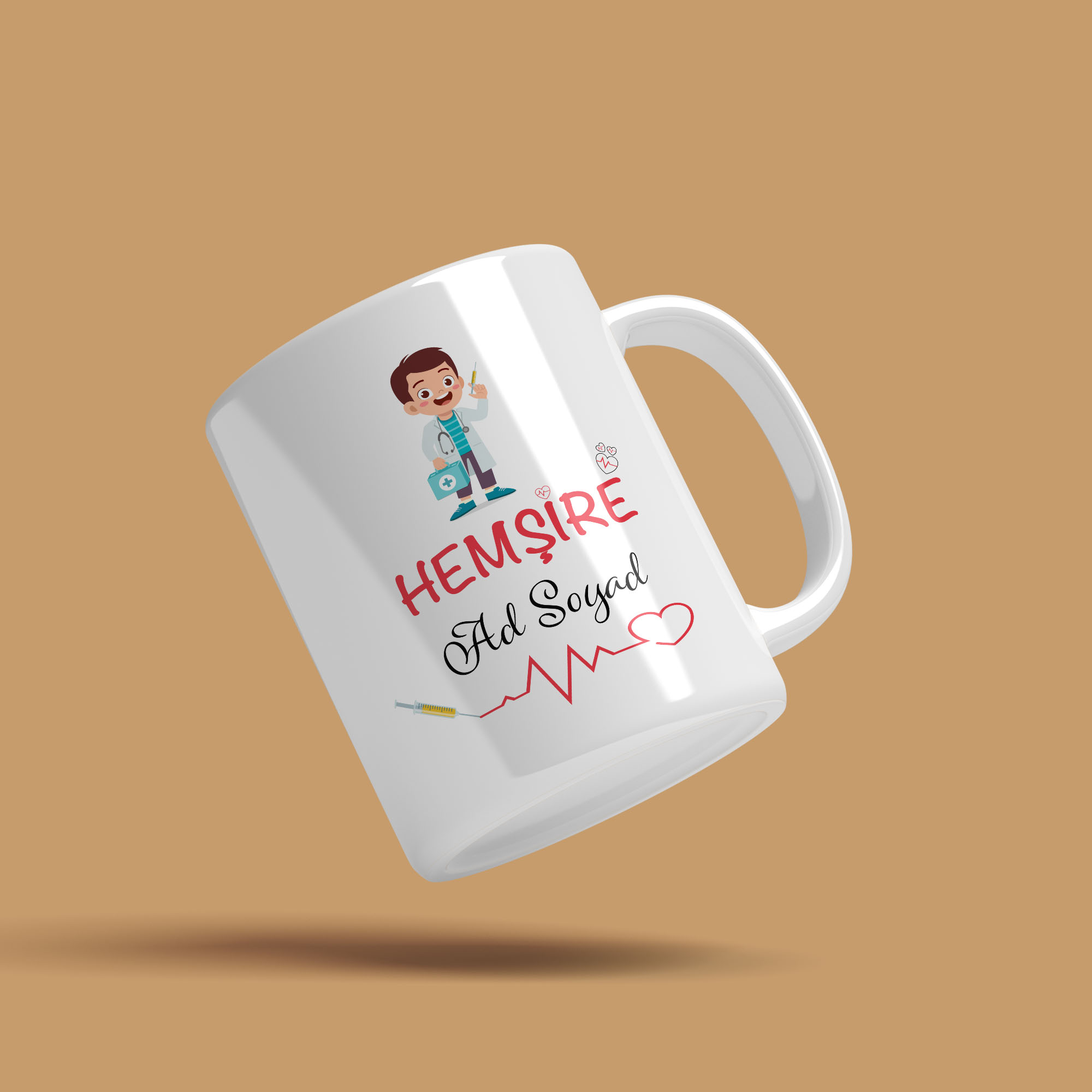 Hemşireler Günü Hediyesi - Mesleki Kupa Bardak Baskı